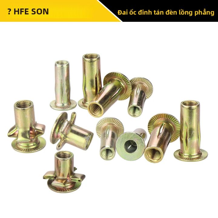 10 Cái/20 Cái Đinh Tán Đầu Bằng Mạ Kẽm, Đai Ốc Đầu Bằng Cho M4 M5 M6 M8 ...