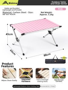 BSWOLF | Portable Versatile Camping Table and Chair Set
