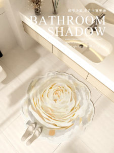 Bathroom Rug Toilet Washing Table Anti-slip Foot Pad Bathroom Entrance Silicon Dendroid Absorbent Carpet Home Use Mat