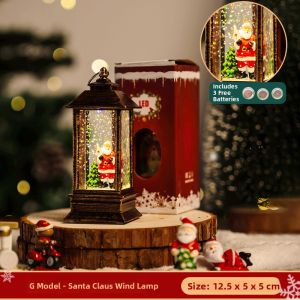 BEAUTY IN THE LIGHT | christmas light Creative Light-Up Santa Christmas Tree Crystal Ball Night Light