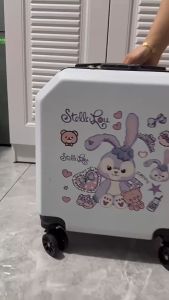 20 inch Kuromi luggage bag cute childrens travel box universal wheel hand-held luggage case