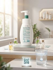 Sữa rửa mặt tạo bọt dịu nhẹ Aricamun Gentle Foaming Cleanser Lọ x 175 ml | Dịu nhẹ cho da chứa chiết xuất jojoba centella asiatica và collagen hydrat hóa.
