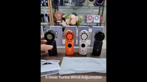 Handheld Leafless Cooling Quiet Mini Fan 3000mah Rechargable Ice Cooling Fan 14000 rpm Hurricane-level Wind Speed Fan