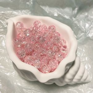 Handmade สีคู่ Galaxy สร้อยข้อมือลูกปัดสร้อยคอ Diy เครื่องประดับวัสดุ โปร่งแสง รอบลูกปัดกระจัดกระจายลูกปัดสําหรับเด็ก