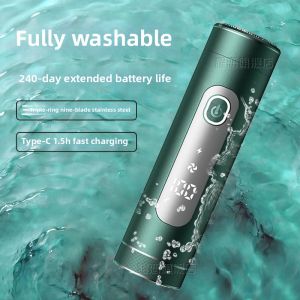 German Design 9D Electric Shaver For Men Portable Rechargeable Rotary Shaving