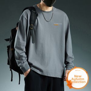 TUCANO | Mens Pure Cotton Long Sleeve Tshirt Loose Round Neck Sweatshirt
