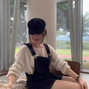 BILLI ZILLY | Lace-up Breathable Newsboy Hat with Wide Brim and Small Face
