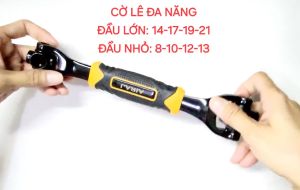 Cờ Lê Đa Năng 8 Đầu Vặn Xoay 360° Gồm Các Size 8-10-12-13-14-17-19-21mm Cán Thép Bọc Nhựa Cứng Cáp Tiện Dụng