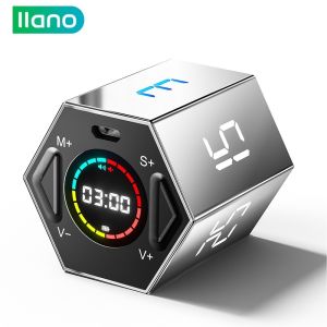 llano Ticktime Đồng hồ kỹ thuật số LED đồng hồ hẹn giờ bếp với từ tính đồng hồ đếm ngược đa chức năng phù hợp cho công việc tập thể dục trò chơi nấu ăn