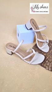 LILY SHOES - Moskow Sepatu Big / Chunky Heels Wanita Trendy Polos Realpict