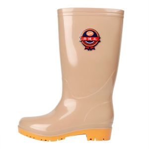 Giày Bốt Đi Mưa Nữ Ống Cao Lót Lông Cừu Mùa Đông Chống Trượt Giày Bốt PVC Mùa Xuân Thu Chống Thấm Nước Chống Mài Mòn Có Thể Tháo Rời