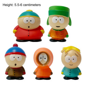 5pcs Set Southern Park Action Figure Toy Creative Austral Park Gift ornament Home Decoration Moldel Car ornaments and figurines