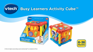 VTech Turn & Learn Busy Cube (Original Gift Box) Learners Activity Block Square Melody / AppleBear