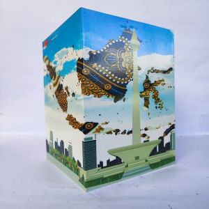 celengan jumbo unik viral motif MONAS jakarta dengan kunci ganda murah COD