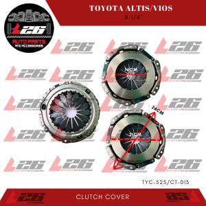8-1/4" TOYOTA COROLLA ALTIS 1.6 VIOS 1.5 CLUTCH COVER TYC-525/CT-013 UP-LUC BRAND