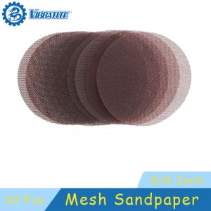 5/6 Inch Mesh Abrasive Dust Free Sanding Discs 10 Pcs Hook and Loop Grinding Polishing Sandpaper Assorted 60 to 1000 Grit