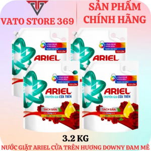 Nước giặt ARIEL cửa trên hương downy đam mê túi 3.2 kg
