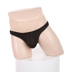 กางเกงชั้นใน Jockstrap ตาข่ายเซ็กซี่ระบายอากาศได้สำหรับผู้ชายก้นบางกลวงกางเกงชั้นในเอวต่ำ