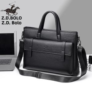 ZUODANBAOLUO | New Fashionable Leather Business Briefcase Handbag