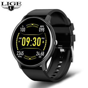 LIGE | LIGE Smart Watch Men Women Full Touch Screen Sport Fitness Watch Man IP67 Waterproof Bluetooth For Android IOS Smartwatch Men