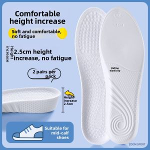 LINGMIAO | Comfortable Height-Increasing Insoles Anti-Bacterial Odor-Resistant Breathable