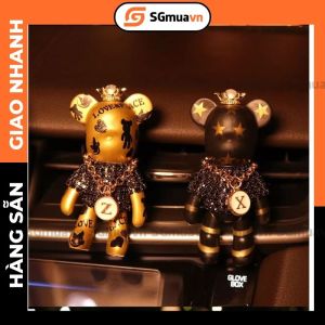 Tinh dầu thơm Nước hoa xe hơi Phụ kiện trang trí xe hơi hình gấu BEAR sành điệu