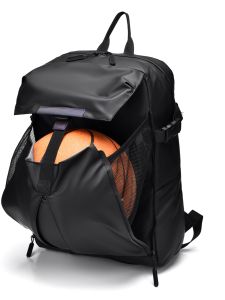 Waterproof Nylon Computer Backpack for Men and Women Casual Travel Basketball Bag with Double Root Shoulder Strap