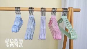 10PCS/Lot hanger Stainless Steel Drying Hanger Strong Cloth Hangers Clothes Hanger Coat Hanger