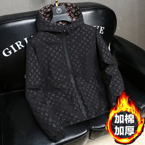 Thickened Autumn Winter Jacket for Men Stylish Student Spring Autumn Cotton Polyester Windproof Casual Fashion Youth Trendy Coat