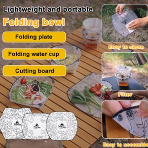 Food Grade PP Folding Bowl & Portable Travel Coffee Holder: Your Ultimate Outdoor Camping Tableware