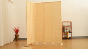 [Local Stock] Hsinchu Woven Chinese-Style Four-Piece Folding Screen/Partition/Divider Available in Various Sizes (Base Included)