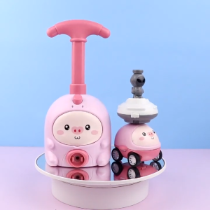 【SG Stock】Childrens Piggy Flying Air Powered Balloon car Boy and Girl Gift Aerodynamics Puzzle Toy