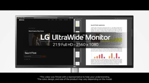 LG 34WR55QK-B 34" WQHD Curved Monitor | VA Panel | 100Hz | 5ms