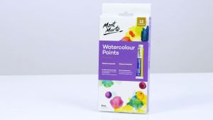 Mont Marte Premium Watercolour Paints 12/18/24/36pce x 8ml (0.3oz)