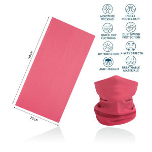 Breathabale Neck Gaiters for Men Women Dustproof Quickdry Solid Color HeadScarf for Hiking Cycling Fishing Face Shield Bandana