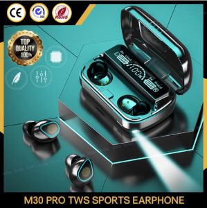 🎁 Original Product + FREE Shipping 🎁 New Original M30 Pro Tws Bt 5.2 Earbuds 9d Hifi Stereo Bass Waterproof In Ear Headphone Led Display Wireless Earphones