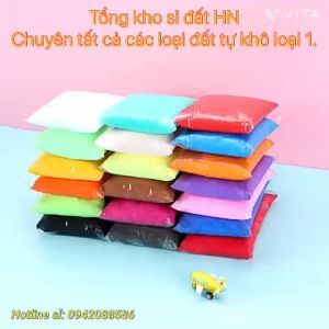 ĐẤT SÉT SIÊU NHẸ TỰ KHÔ 100GR HÀNG LOẠI 1 TO PHỒNG (ẢNH THẬT TỰ CHỤP)