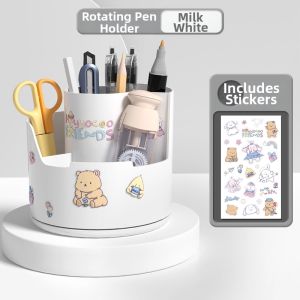 deli | 360 Degree Rotating Large Capacity Desk Organizer