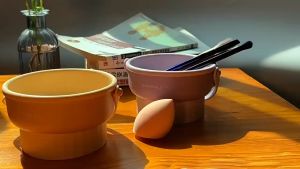 Thùng Rửa Cọ Trang Điểm Silicon Mềm Có Quai Cầm Có Thể Tháo Rời Bộ Giặt Cọ Phơi Khô Hình Chiếc Bát TIDO TIDO
