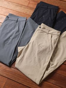 กางเกงขายาวทรงตรงสำหรับผู้ชาย ทรงหลวม สวมใส่สบาย ระบายอากาศได้ดี กันน้ำ แห้งเร็ว สำหรับกลางแจ้งในฤดูร้อน กางเกงขายาวทรงตรง