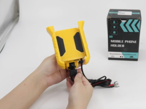 Motorcycle Phone Mount with Charging Port - 360° Rotatable  Rearview Mirror Models Universal Fit for Smartphones Adjustable Stable High-Quality  Easy Installation