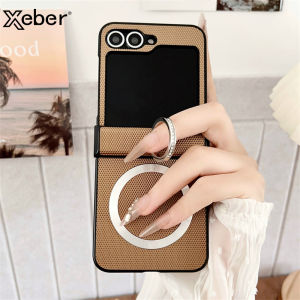 For Magsafe Ring Holder For Samsung Z Flip 7 5 6 Case Slim Case For Samsung Galaxy Z Flip 3 4 5 6 5G ZFlip5 Flip6 Flip7 Cover