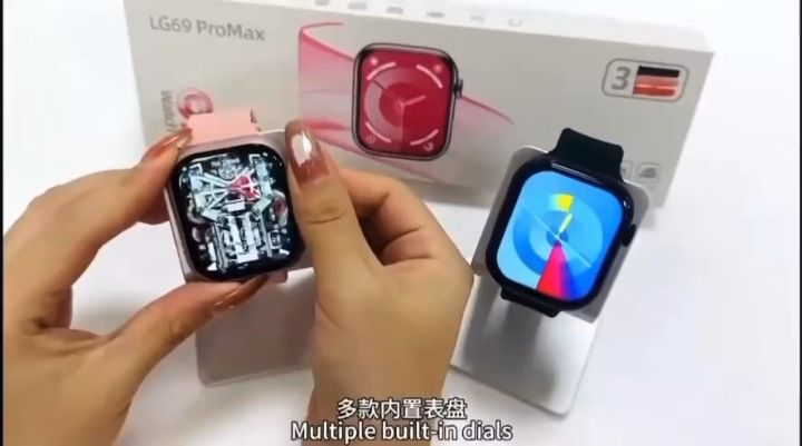 LG69 ProMax สมาร์ทวอทช์ 3 สายนาฬิกากีฬาฟิตเนส NFC เกมโทรศัพท์เตือน ...