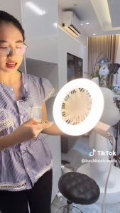 Quạt Trần Có Đèn Quạt Đèn 21W E27 Đế Tròn Quạt Mini 85-265V Quạt Trần Im Lặng Cho Phòng Ngủ Phòng Khác