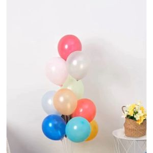 Balon Latex Doff Bulat 12 Inch Balon Karet Doff Warna Warni Isi 100 Pcs Perlengkapan Pesta Ulang Tahun