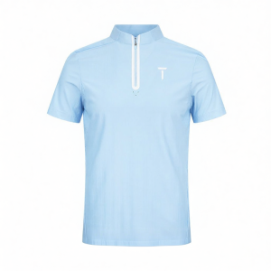 EUROPEAN TOUR | UPF 50+ Dry and Stretch Collar Mens Golf T-shirt