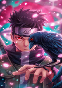Bandai | Virtual Anime Figure Naruto Yahiko Paint by Numbers Oil Painting Modern Wall Decor for Living Room Bedroom Perfect Gift No Frame