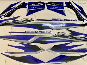 Bộ tem yamaha Jupiter Gravita màu xanh dương hàng nhập Thái Lan 3 lớp chất lượng cao dành riêng cho dòng xe này tem in lụa màu sắc cực đẹp và bền như tem hãng giá bán cực tốt bán lẻ như bán sỉ