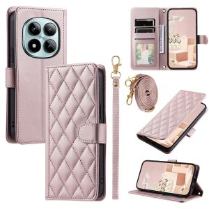 Crossbody Wrist Strap Cards Solt Wallet Phone Case for Xiaomi Redmi Note 15 Pro Plus 14 13 Pro 5G 4G Leather Protective Cover