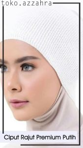 CIPUT HIJAB CEPOL BANDANA RAJUT PREMIUM PUTIH